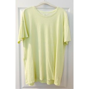 Aerie oversized neon yellow shirt